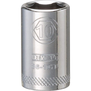 DeWalt 10 mm X 1/4 in. drive Metric 6 Point Socket DWMT86107OSP 1 pc