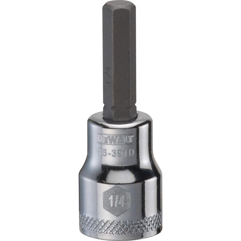 DeWalt 1/4 in. X 3/8 in. drive SAE Bit Socket 1 pc