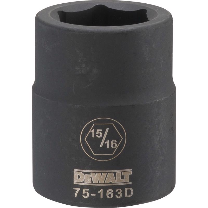 DeWalt 15/16 in. X 3/4 in. drive SAE 6 Point Impact Socket 1 pc
