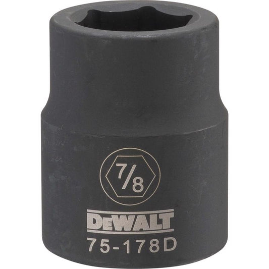DeWalt 7/8 in. X 3/4 in. drive SAE 6 Point Impact Socket 1 pc