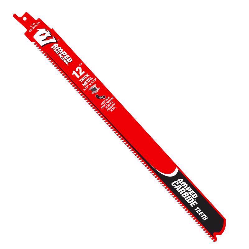 Diablo 12 in. Carbide Tipped Thick Metal Reciprocating Saw Blade 3 pk