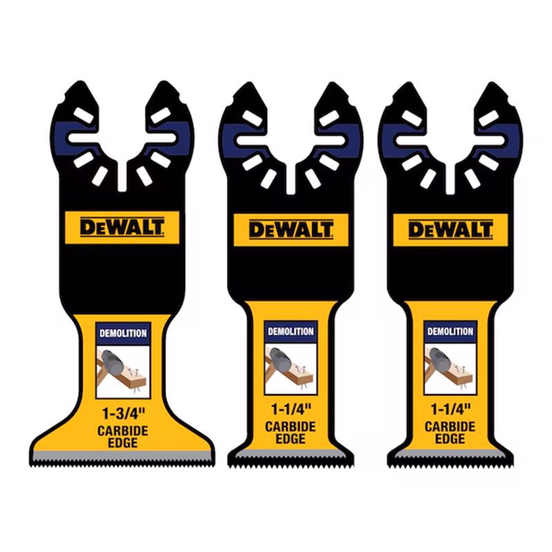DEWALT Elite Series Carbide Demolition Oscillating Blade Set 3 pc