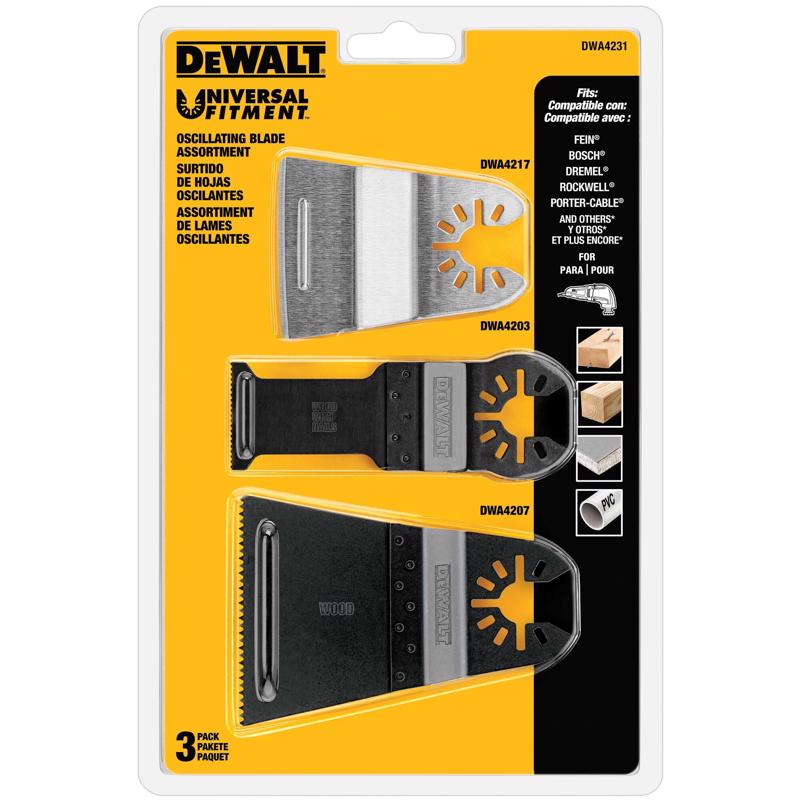 DEWALT Oscillating Blade Set 3 pk
