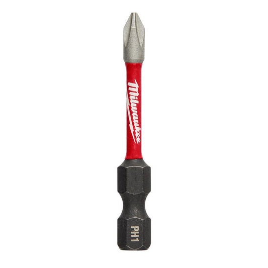 Milwaukee Shockwave Phillips #1 X 2 in. L Power Bit Alloy Steel 1 pk