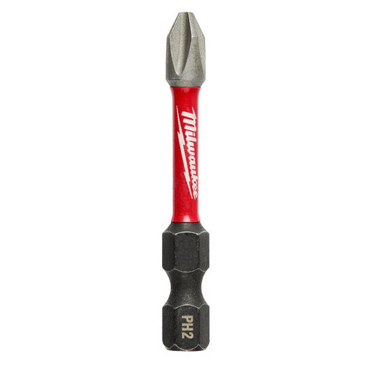 Milwaukee Shockwave Phillips PH2 Sizes X 2 in. L Power Bit Alloy Steel 1 pk