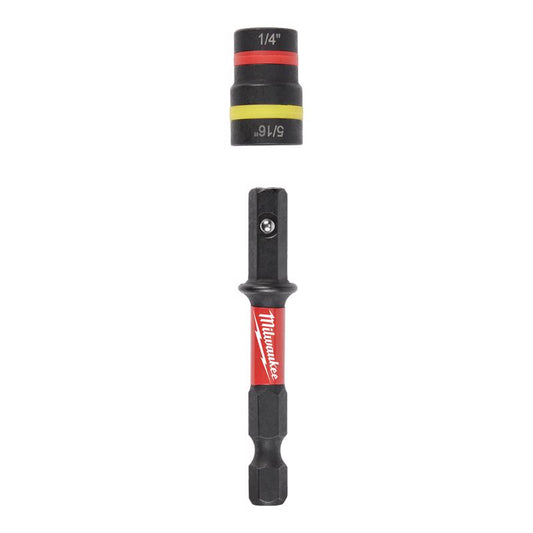 Milwaukee Shockwave 1/4 and 5/16 in. X 2-1/4' in. L Steel 2-in-1 Magnetic Nut Driver 25 pc
