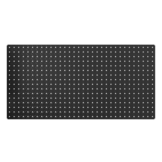 Knape & Vogt HEAVYWEIGHT 16 in. W X 32 in. H X 0.65 in. D Pegboard Steel Black