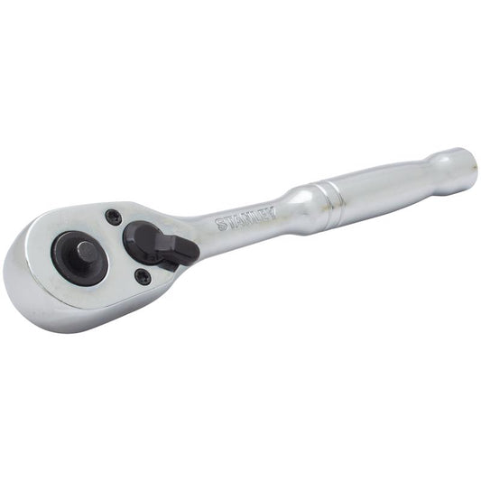 Stanley 3/8 in. drive SAE Quick Release Pear Head Ratchet 72 teeth