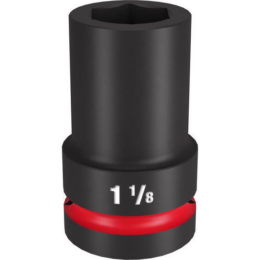 Milwaukee 1-1/8 in. X 1 in. drive SAE 6 Point Deep Impact Socket 1 pc