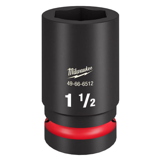 Milwaukee 1-1/2 in. X 1 in. drive SAE 6 Point Deep Impact Socket 1 pc