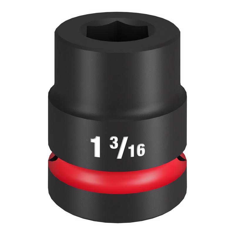 Milwaukee 1-3/16 X 1 in. drive SAE 6 Point Impact Socket 1 pc