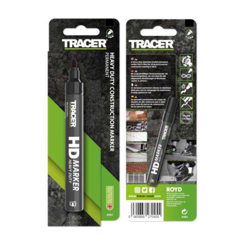 Tracer 6 in. L Permanent Marker Black 1 pc