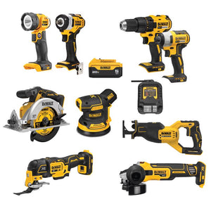 DeWalt 20V MAX Cordless Brushed 9 Tool Combo Kit DCK921P1