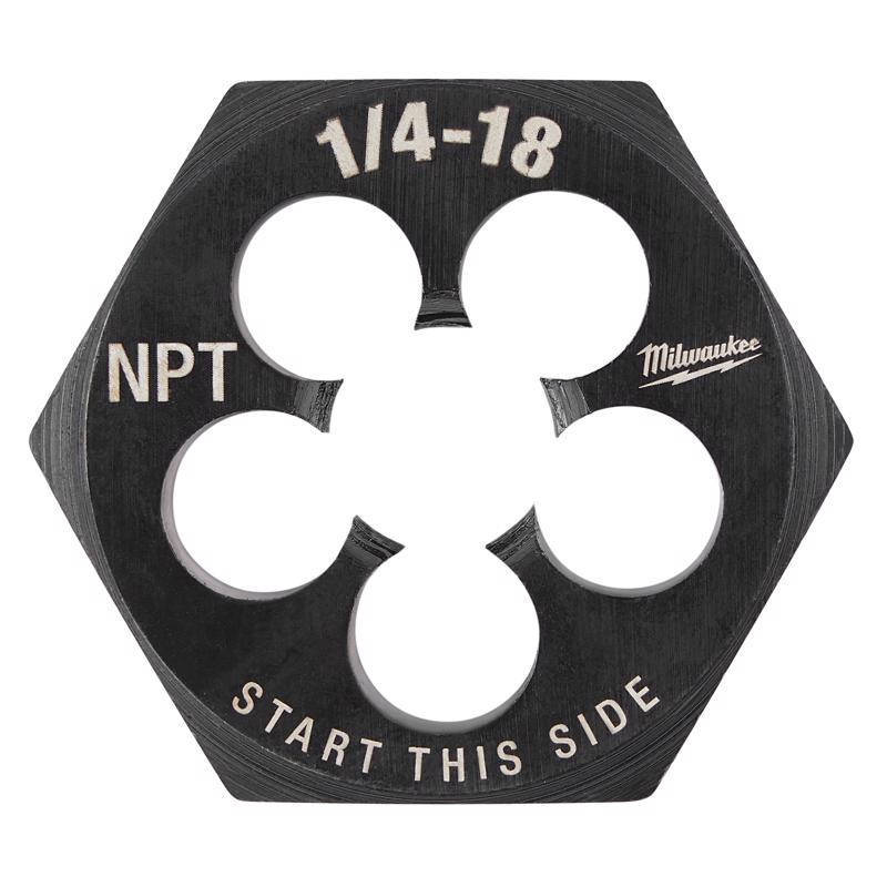 Milwaukee SAE 1/4-18 NPT 1-7/16' Hex Threading Die