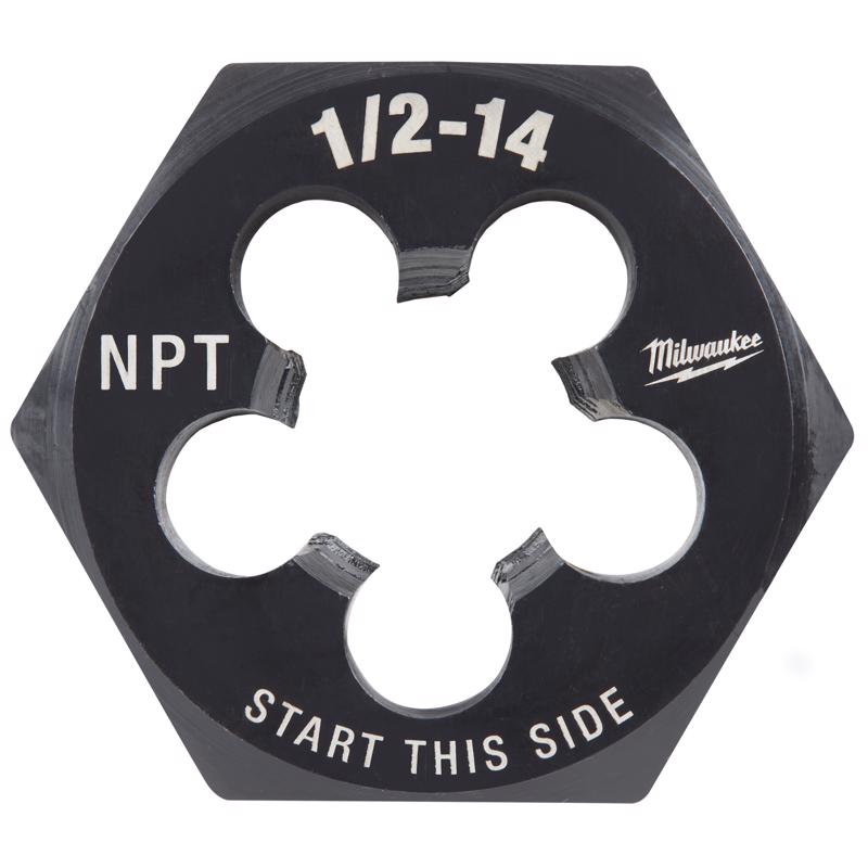 Milwaukee SAE 1/2-14 NPT 2-1/6' Hex Threading Die
