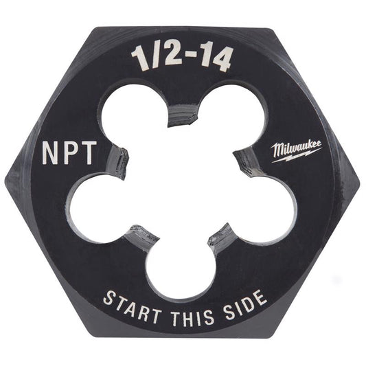 Milwaukee SAE 1/2-14 NPT 2-1/6' Hex Threading Die