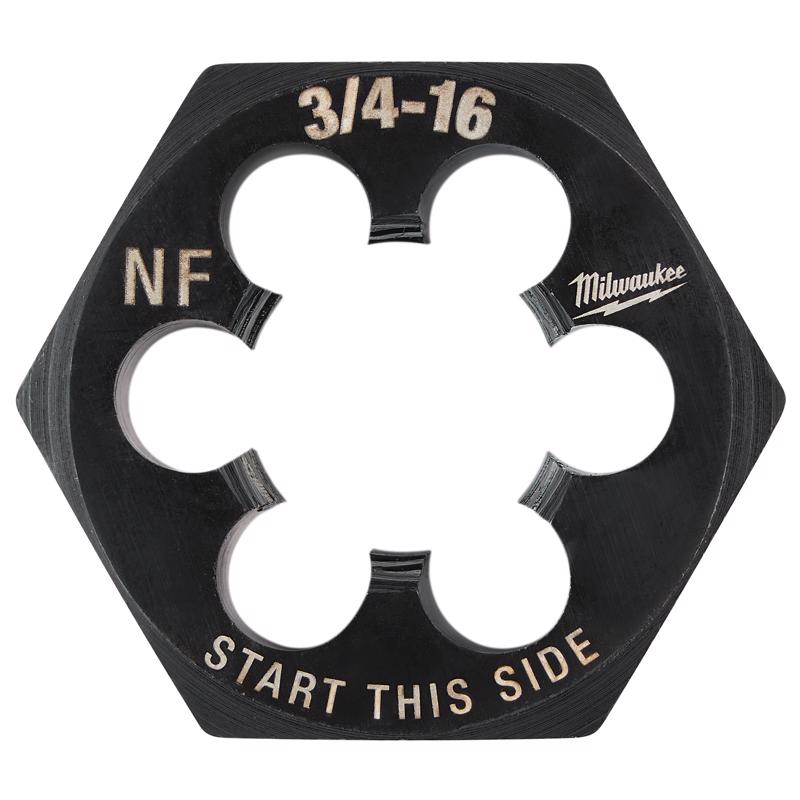 Milwaukee SAE 3/4-16 NF 1-7/16' Hex Threading Die