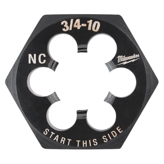 Milwaukee SAE 3/4-10 NC 1-7/16' Hex Threading Die