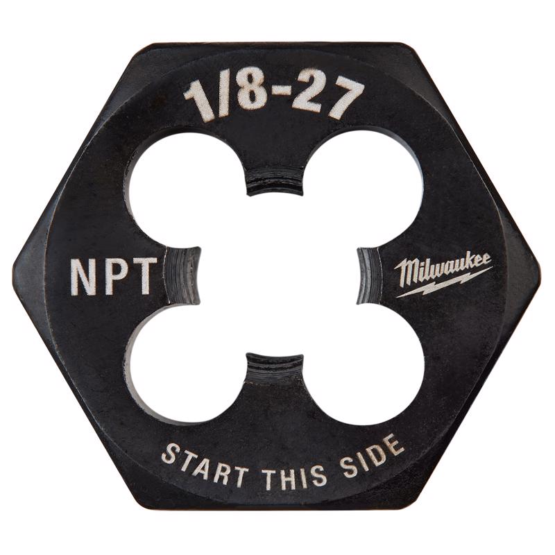 Milwaukee SAE 1/8-27 NPT 1' Hex Threading Die