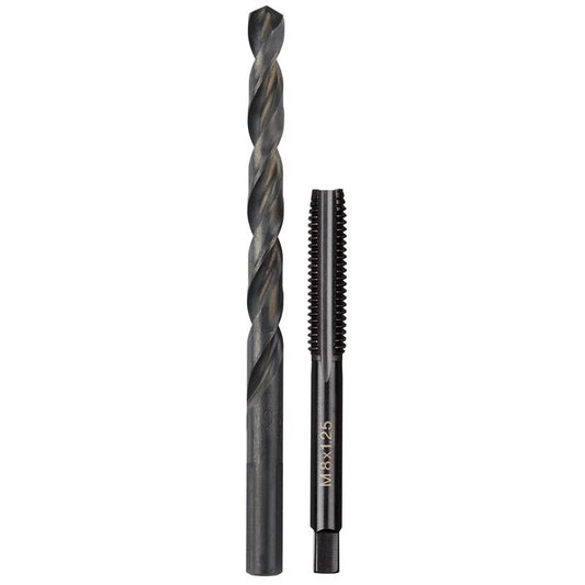 Milwaukee Metric M8x1.25 mm Straight Flute Plug Tap & H Drill Bit