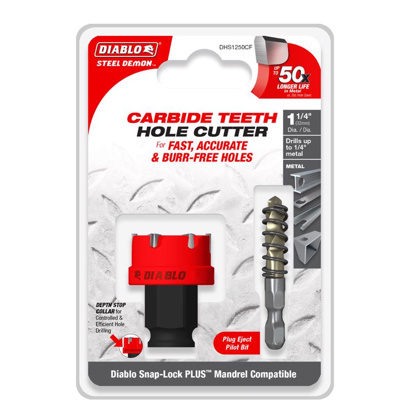 Diablo Steel Demon 1-1/4 in. Carbide Hole Cutter