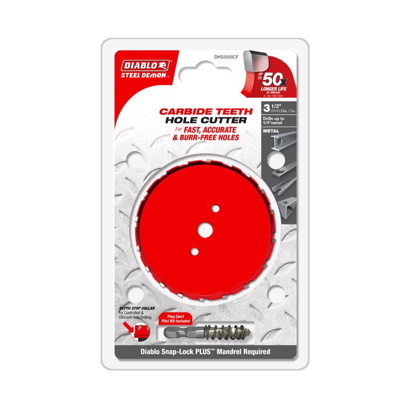 Diablo Steel Demon 3-1/2 in. Steel Carbide Hole Cutter