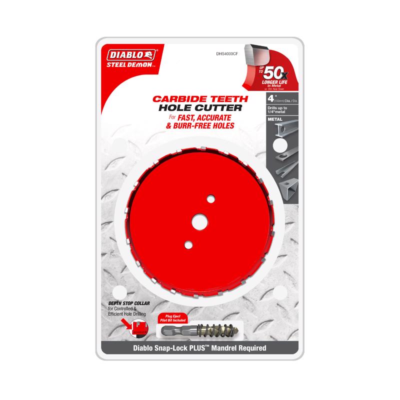 Diablo Steel Demon 4 in. Steel Carbide Hole Cutter