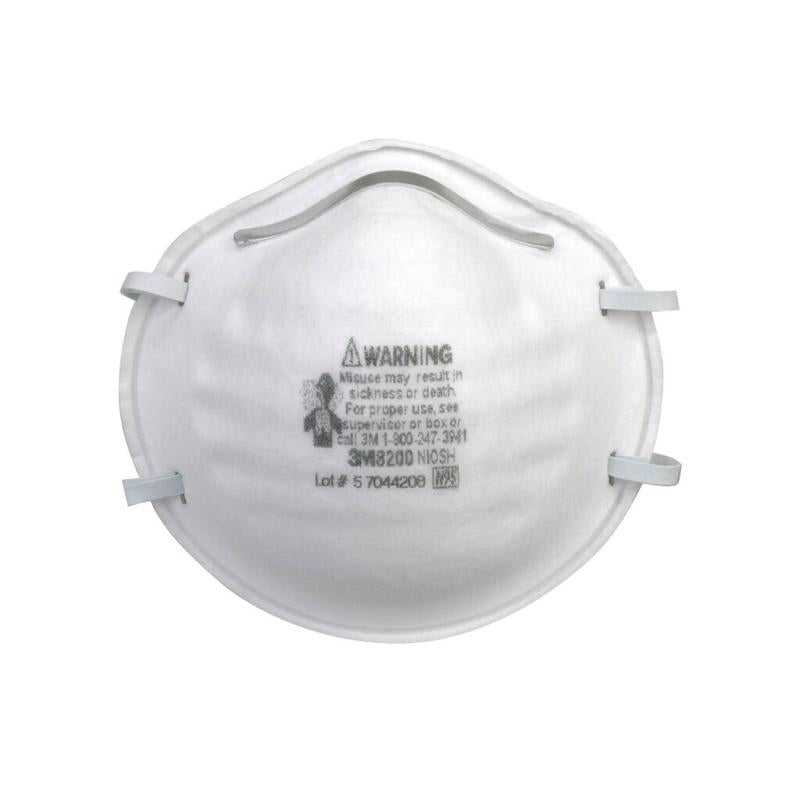3M N95 Disposable Particulate Respirator White 40 pk