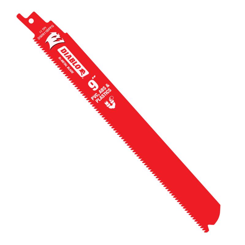 Diablo 9 in. Bi-Metal PVC ABS and Plastics Reciprocating Blade 5 pk