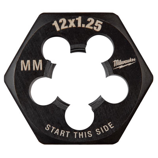 Milwaukee Metric M12x1.25 mm 1' Hex Threading Die