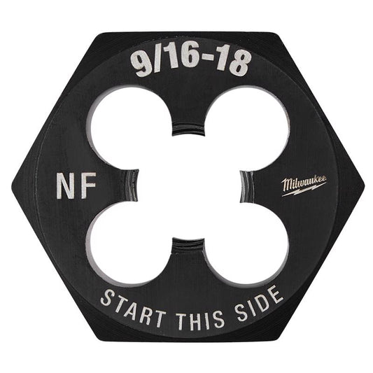 Milwaukee SAE 9/16-18 NF 1-7/16' Hex Threading Die