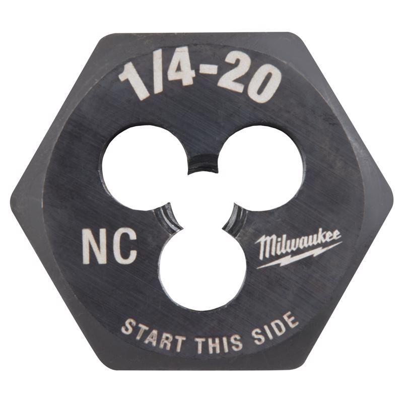 Milwaukee SAE 1/4-20 NC 1' Hex Threading Die