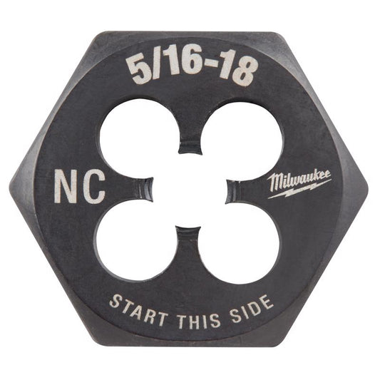 Milwaukee SAE 5/16-18 NC in. 1' Hex Threading Die