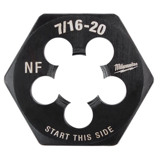 Milwaukee SAE 7/16-20 NF 1' Hex Threading Die