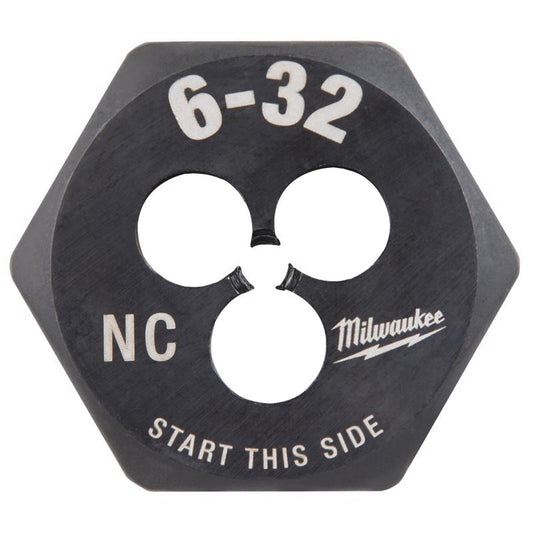 Milwaukee SAE 6-32 NC 1' Hex Threading Die