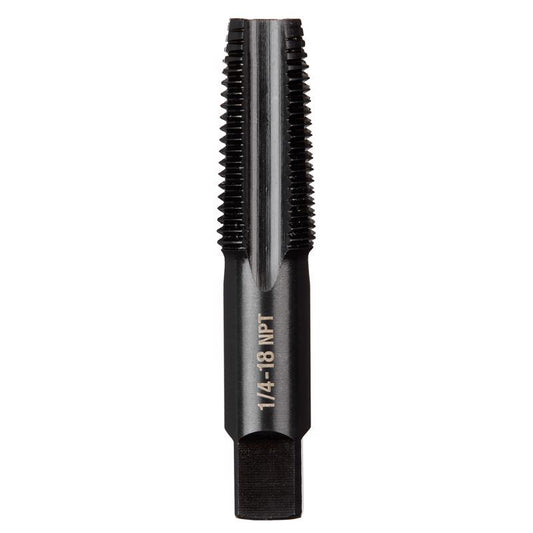 Milwaukee SAE 1/4-18 NPT Straight Flute Taper Tap