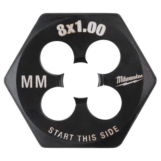 Milwaukee Metric M8x1.0 mm 1' Hex Threading Die