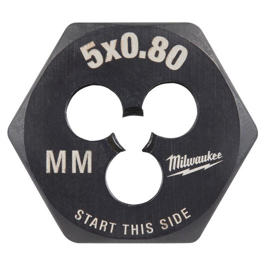Milwaukee Metric M5x0.8 mm 1' Hex Threading Die