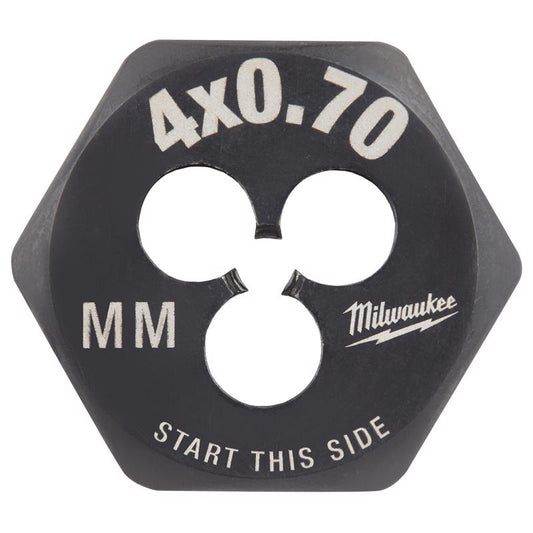 Milwaukee Metric M4x0.7 mm 1' Hex Threading Die