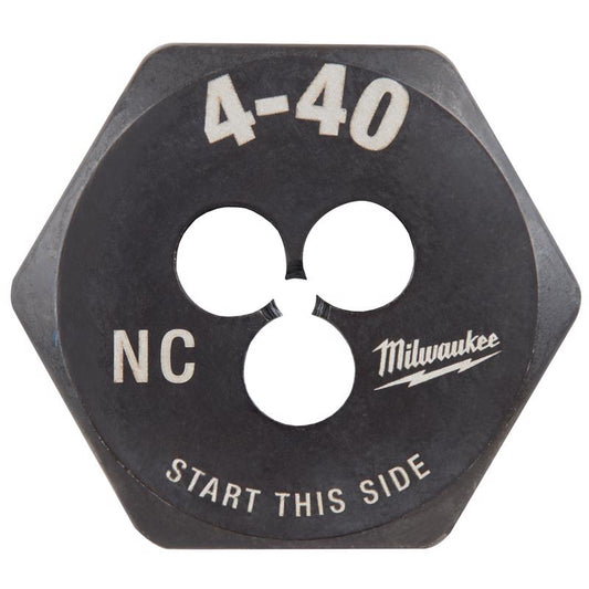 Milwaukee SAE 4-40 NC 1' Hex Threading Die