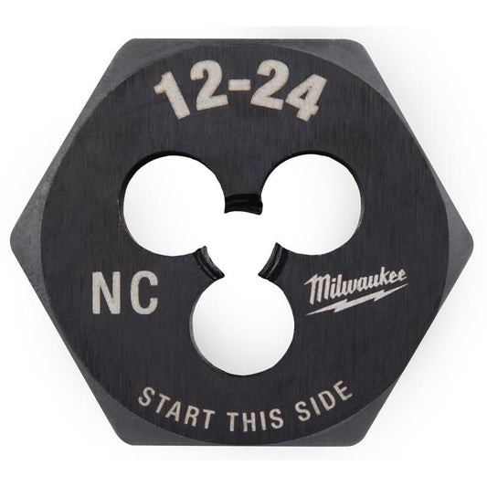 Milwaukee SAE 12-24 NC 1' Hex Threading Die