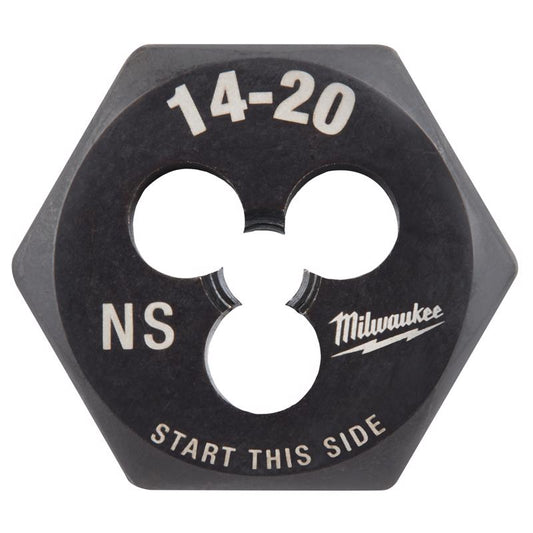 Milwaukee SAE 14-20 NS 1' Hex Threading Die