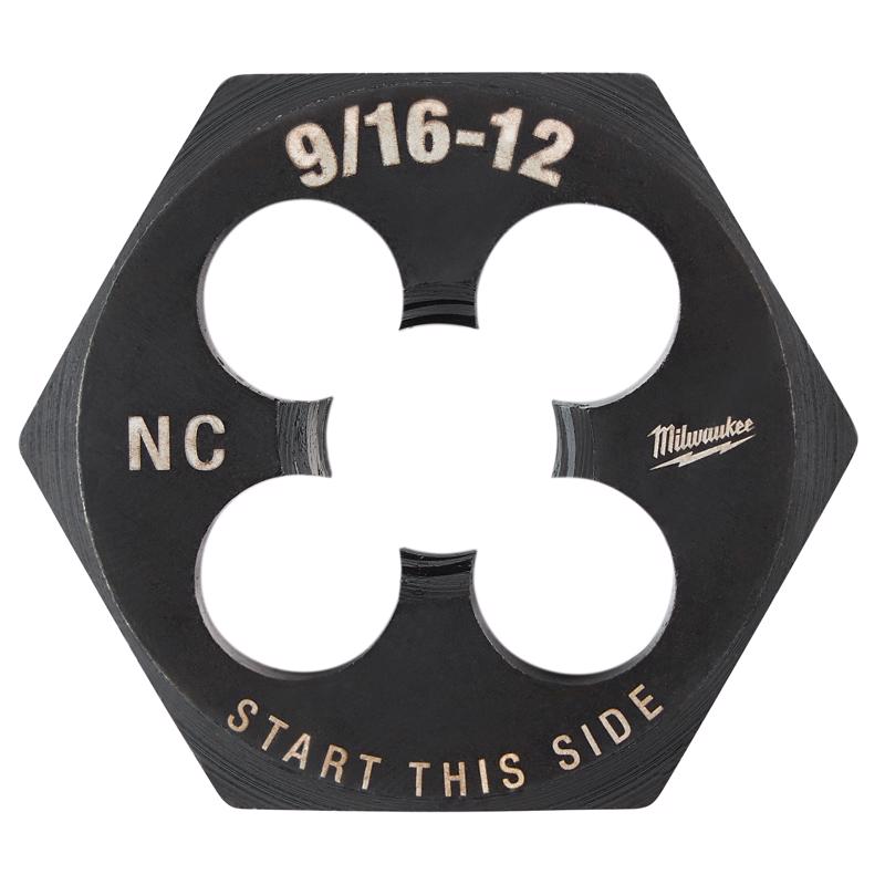 Milwaukee SAE 9/16-12 NC 1-7/16' Hex Threading Die