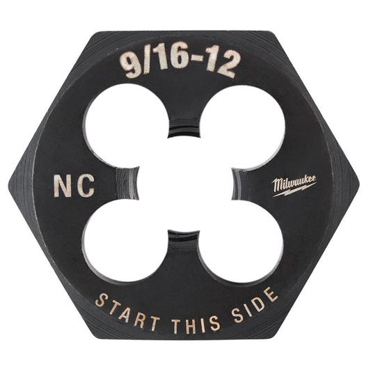 Milwaukee SAE 9/16-12 NC 1-7/16' Hex Threading Die