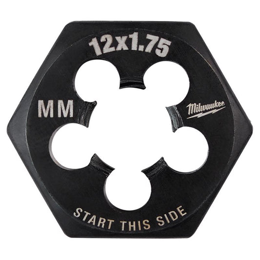 Milwaukee Metric M12x1.75 mm 1' Hex Threading Die