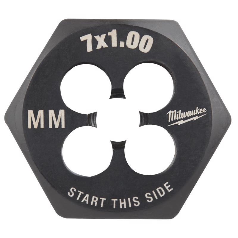 Milwaukee Metric M7x1.0 mm 1' Hex Threading Die