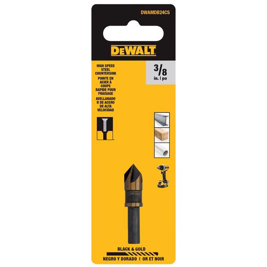 DEWALT 3/8 in. High Speed Steel Countersink Bit 1 pc