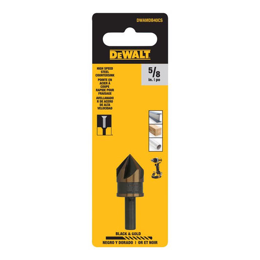 DEWALT 5/8 in. High Speed Steel Countersink Bit 1 pc