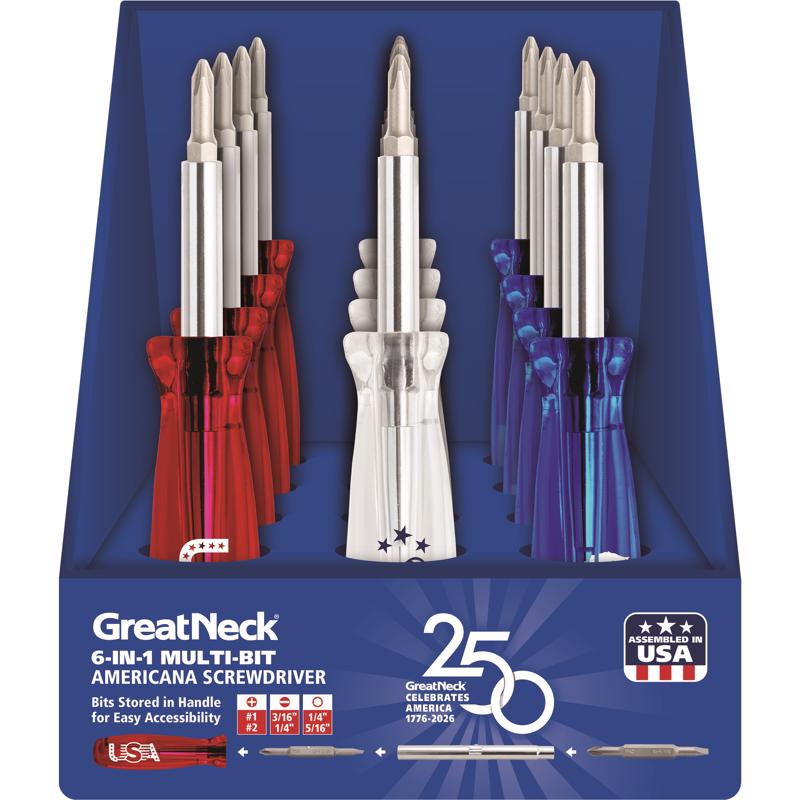 GreatNeck 6-in-1 Screwdriver 12 pk