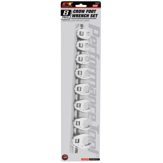 Wilmar SAE Crow Foot Wrench Set 8 pc